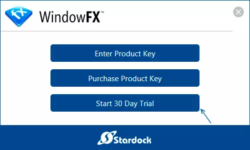 Инсталиране на безплатен пробен период windowfx