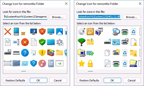 Novas iconas de Windows 11