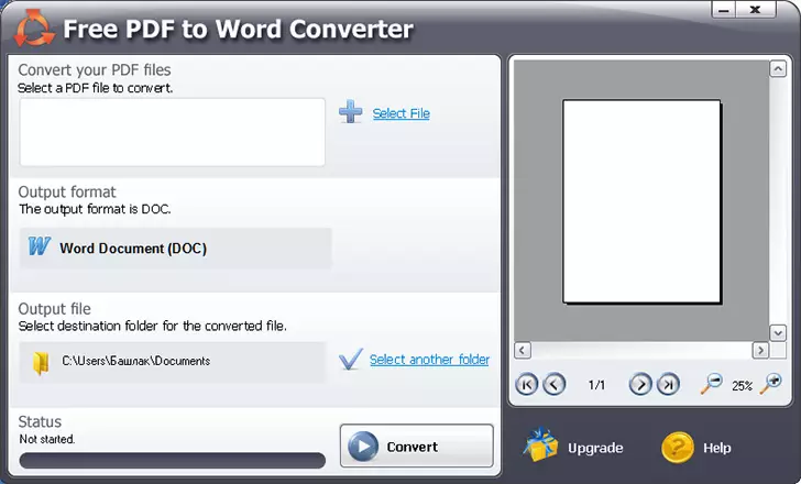 Pa pagesë PDF në programin e konvertimit të fjalës