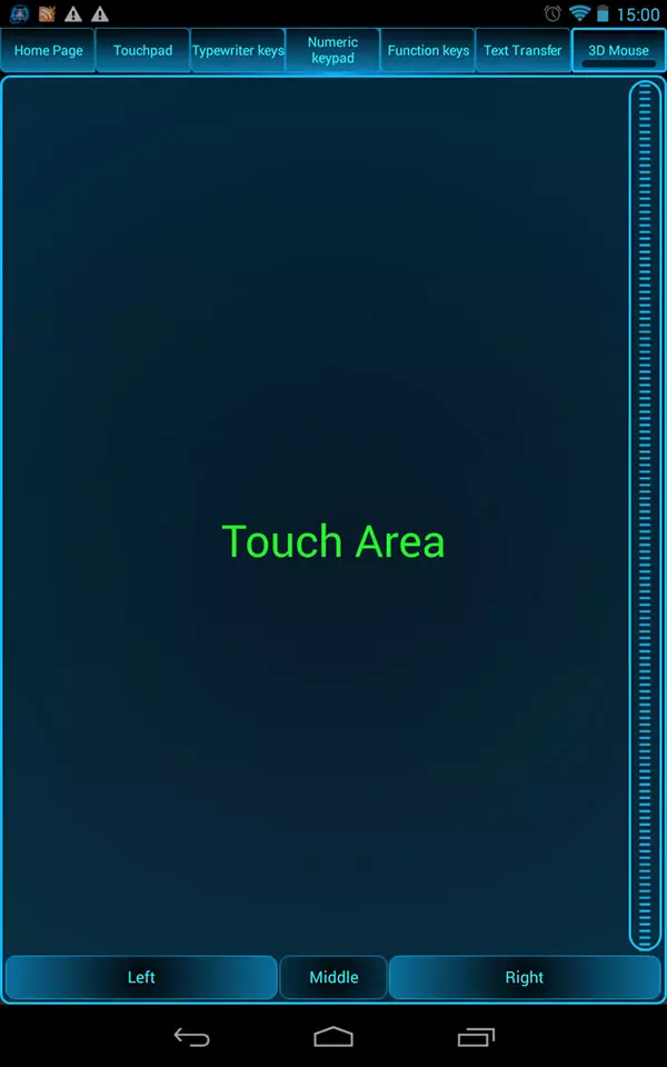 Touchpad op Android