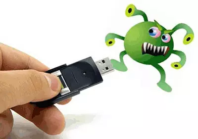Viruso en USB-ekbrilo