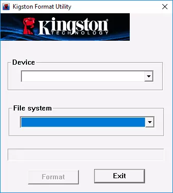 Utilitaire de format Kingston