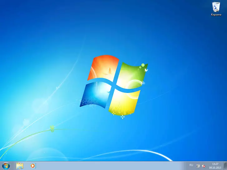 שולחן העבודה של Windows 7.