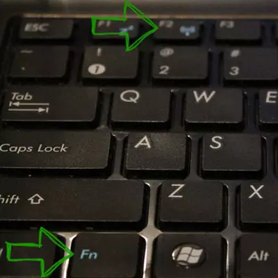 Enabling Wi-Fi on a laptop using keys