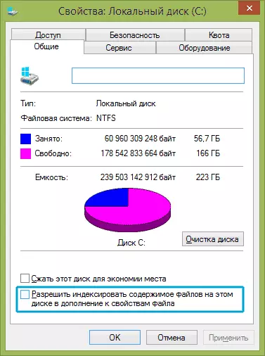 Poista Windows Indeksointi käytöstä