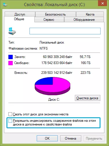 Disable Windows indexing