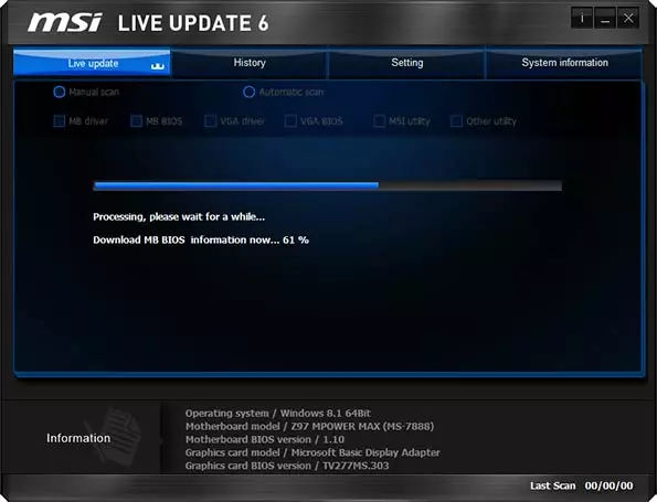 MSI Live Update Utility