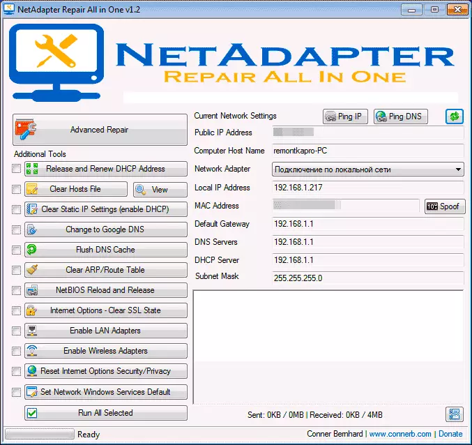 NetAdapter Oprava.