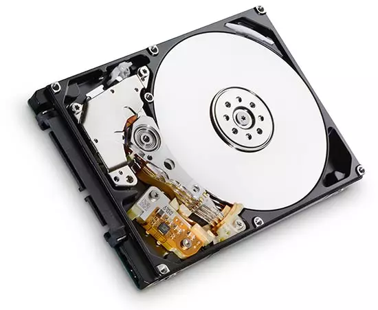 Storage data on hard disk