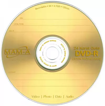 Mitsui Mam-A یک بایگانی طلایی DVD-R