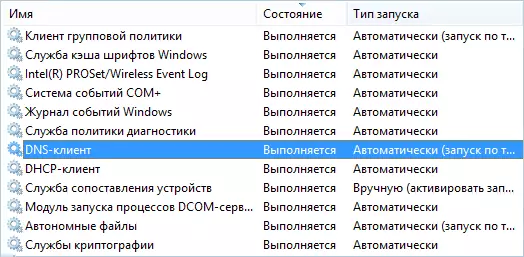 Seznam služby Windows Services