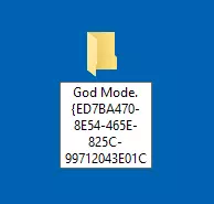 Creating a folder of God's Mode