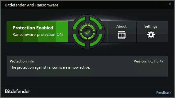 BitDefender የጸረ-Ransomware
