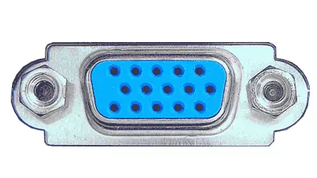 VGA connector on video card