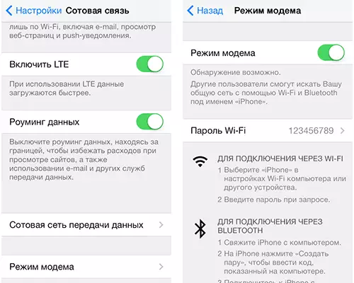 Wi-Fi Point d'accès sur iPhone