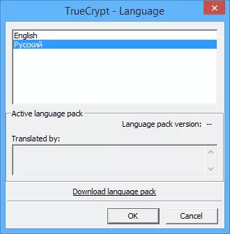 Ruský jazyk v Truecrypt