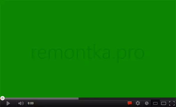 YouTube पर हरे रंग की स्क्रीन के साथ समस्या