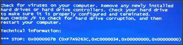 D'error STOP 0x0000007B Inaccessible_Boot_Device