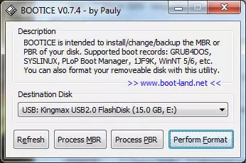 Windows XP-ni o'rnatish uchun Flash drayvlarini formatlash