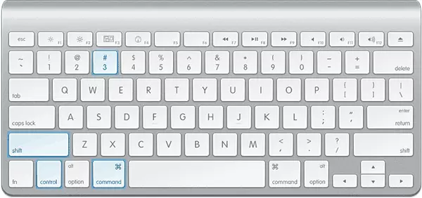 Screenshot in knipbord op Mac OS X
