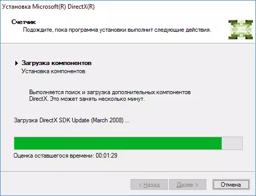 Memasang komponen DirectX di Windows 10