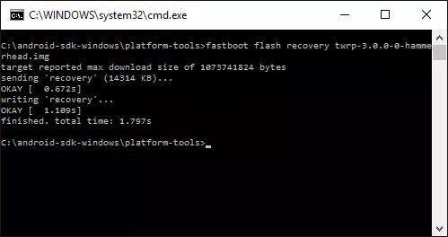 Firmware of custom recovery